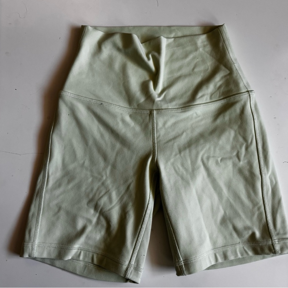 Lululemon Light Lime Green Align Bike Shorts - 2